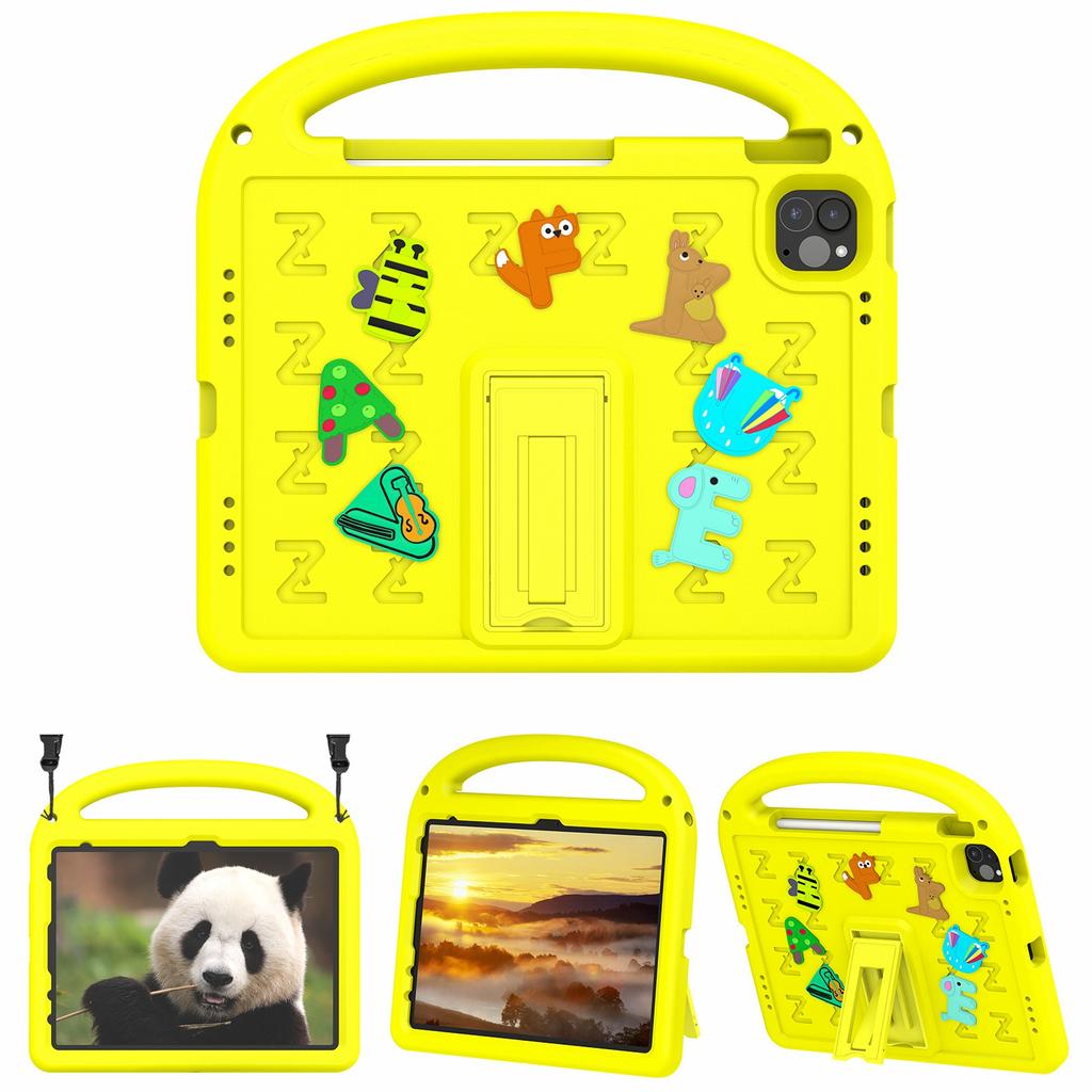 For iPad Pro 11 (2022)/(2021)/(2020)/(2018)/Air (2022)/(2020) Case Cartoon Design EVA+PC Tablet Cover
