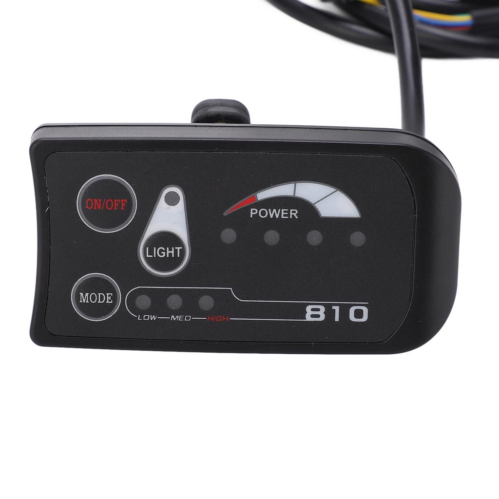 Electric Bicycle LED Display Control Panel 36V 48V S810 LED Display Meter for Electric Bike 5 Pin Ordinary Interface