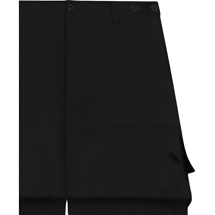 WE11DONE Solid Color Straight Leg Casual Shorts Men Shorts WD-PT1-23-299-M-BK