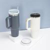 40oz Stainless Steel Insulated Giant Cup with Straw – Portable Ice Buster for Car