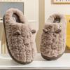 Cotton slippers women's new autumn and winter home indoor warm foot shoes platform couple men's velvet cotton slippers