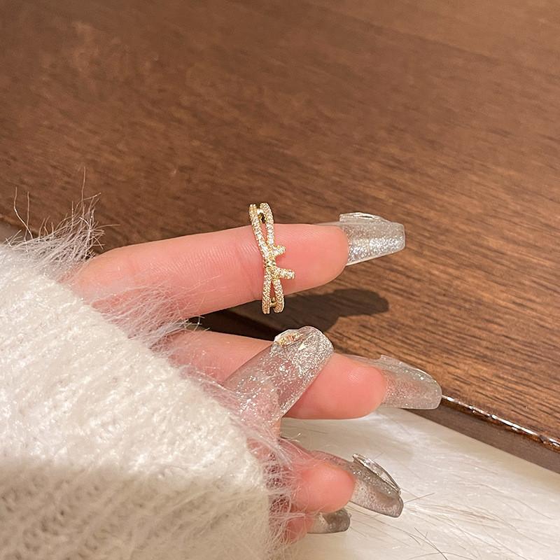 Inspired Fashionable Korean Zircon Ring Set With Multiple Color Options For Women Modern