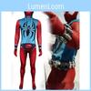 Costume Cosplay Scarlett Spider-man Per Adulti Tessuto Premium Poliestere Spandex