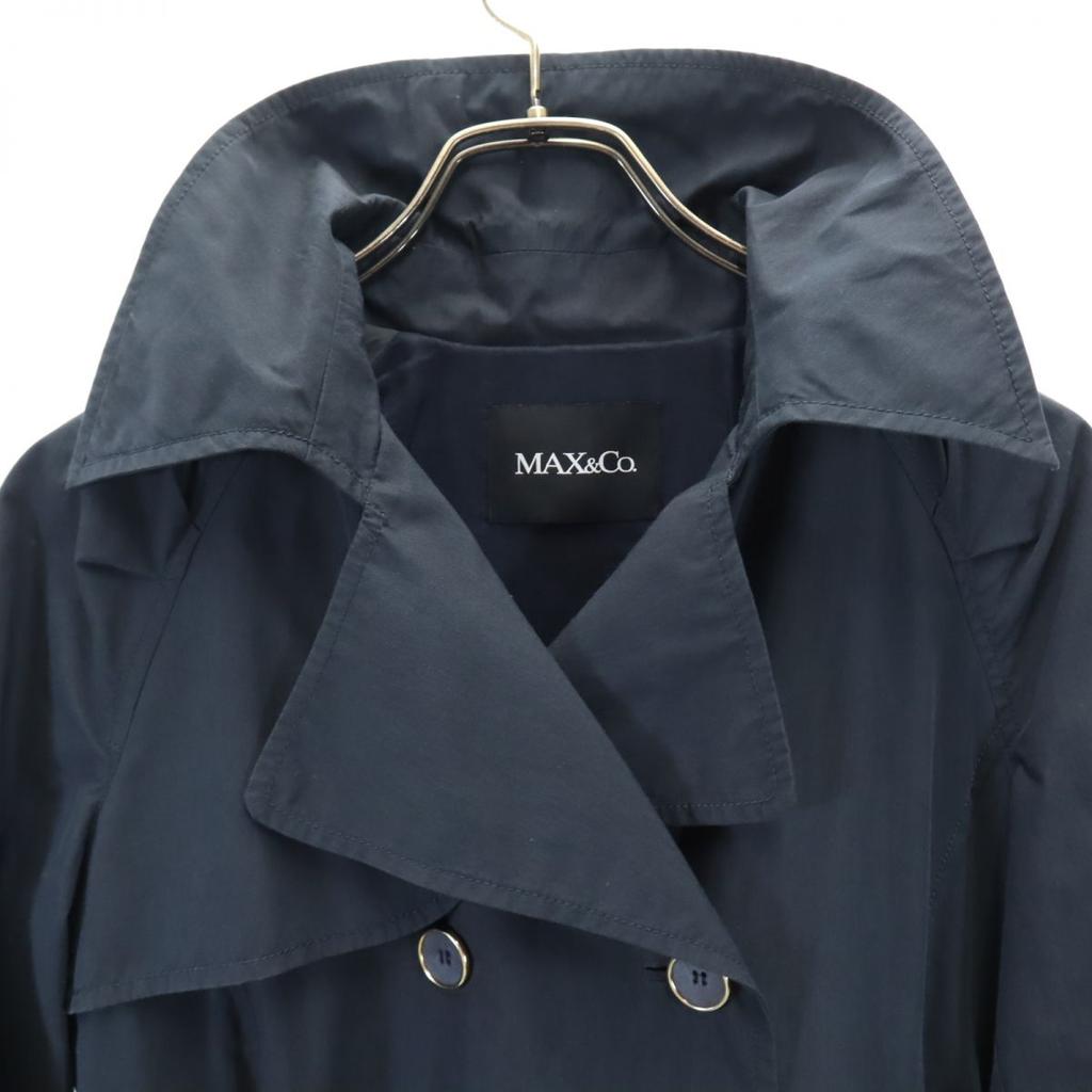 MAX&CO Trench Coat 38 Navy Women Used