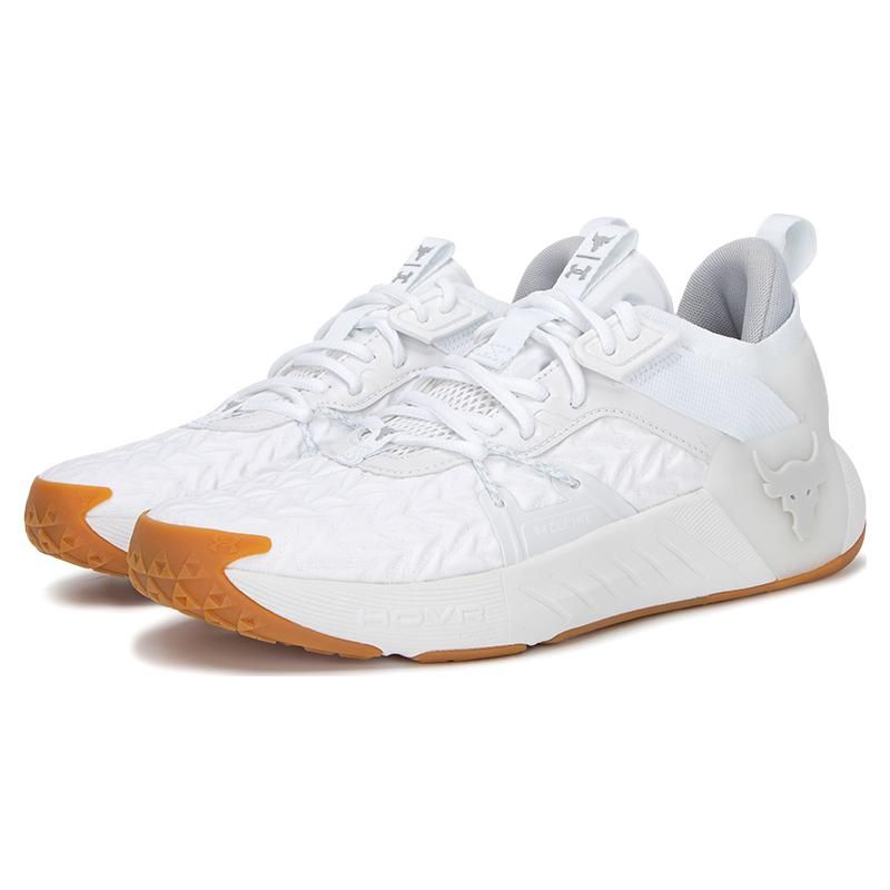 Under Armour Project Rock 6 White Gum Men Sneakers Halo-Grey 3026534-100