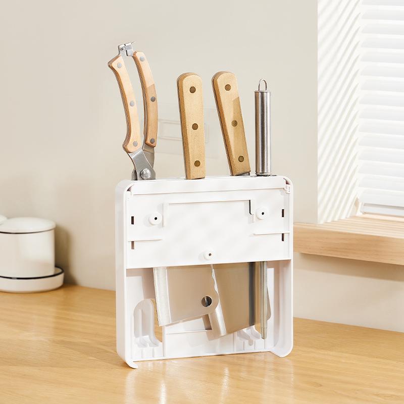 Kitchen knife holder, storage rack, cutting board, chopsticks and knives integrated storage rack, kitchen knife holder