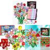 Mazzo di Fiori Conto alla Rovescia di Natale Artigianato in Resina Regalo per Celebrazioni Festività