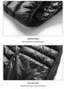Men's Gray Lightweight Short Down Jacket - 2024 Autumn/Winter Trendy Casual Style