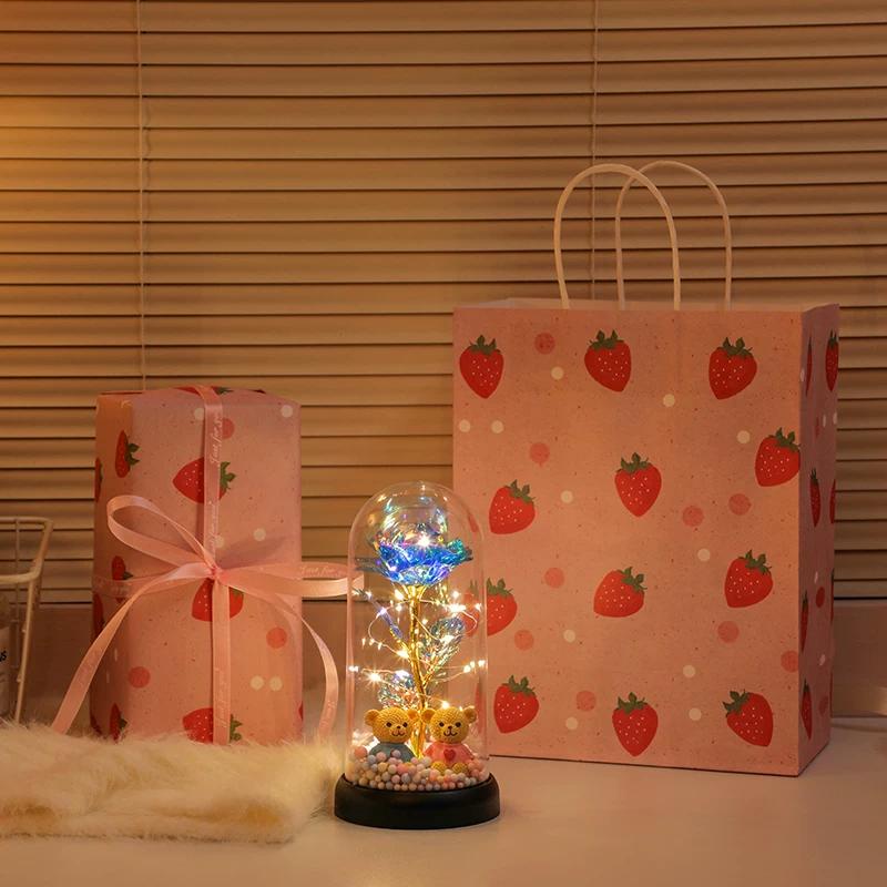 Eternal Bouquet Rose Night Light Ornament Bedroom Decoration Birthday Gift Girls Girls Children Senior Sense Qixi Festival