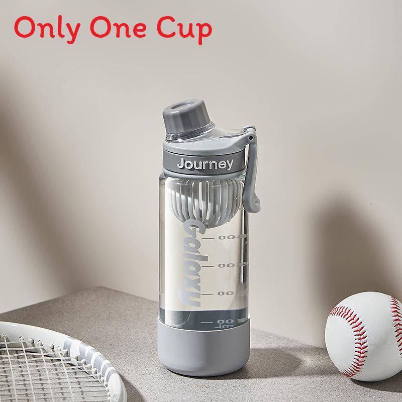

Plastic Sports Water Cup With Tea Reservoir And Locking Closure For Outdoor Use 680ml серый