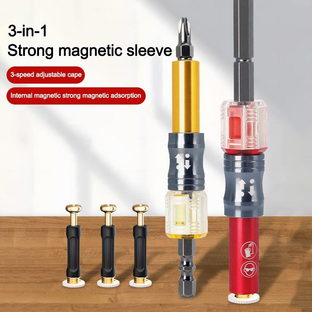 Dual-purpose Magnetic Screwdriver Bits Portable Connecting Rod Screws Woodworking Socket Wrench
