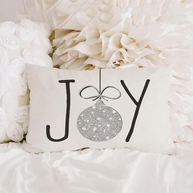 1PCS Christmas Pillowcases: FA LA LA, Merry Christmas, Let It Snow, Joy Designs! Sofa bed cushion cover,home decoration