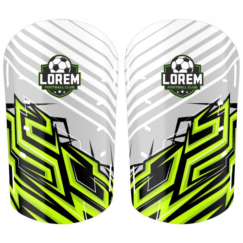 Professional Soccer Shin Guards With Sublimation Print Training Match Use