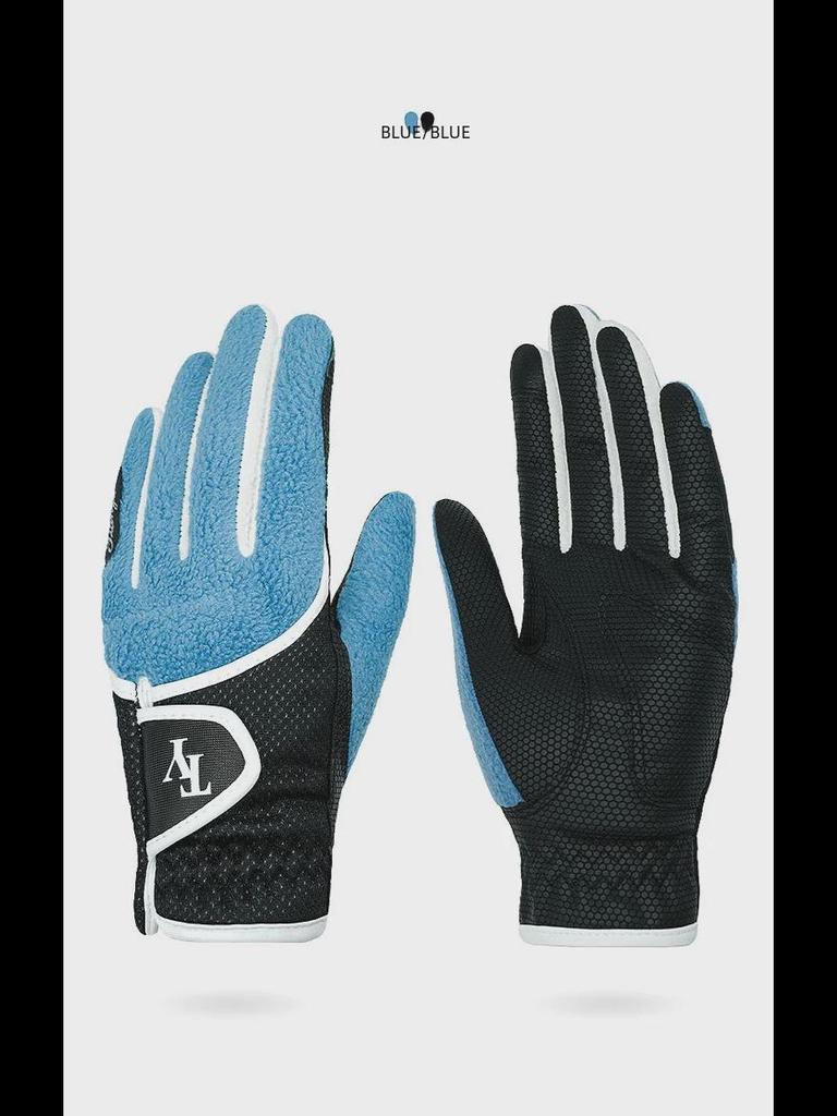 Women's Autumn/Winter Non-Slip Touch Screen Golf Gloves - Warm, Wear-Resistant, Plus Velvet (1 Pair)