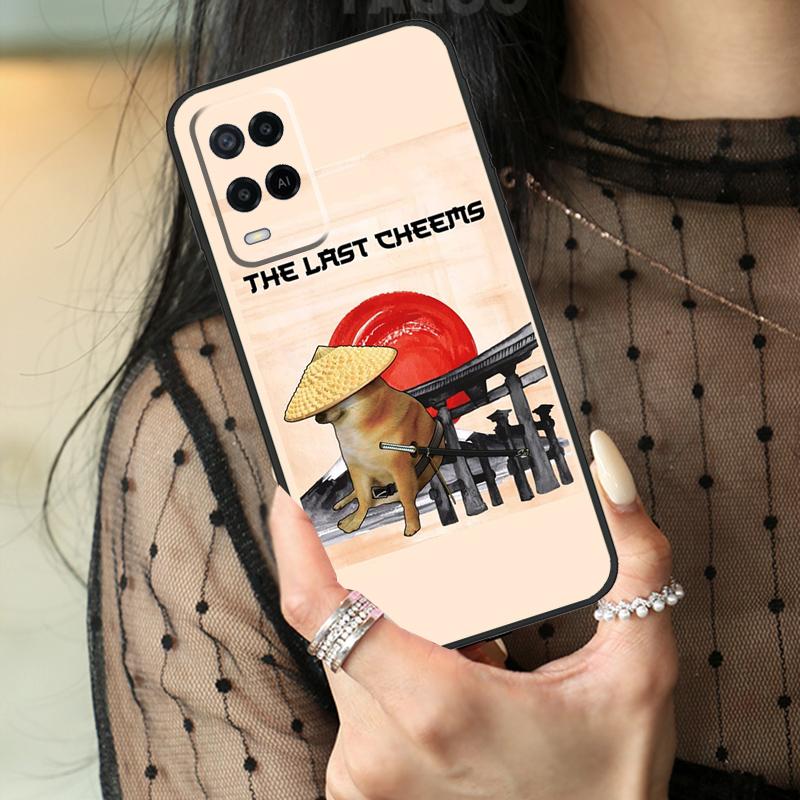 Cheems Doge Case For Oppo A5 Pro A15 A17 A57 A77 A18 A38 A58 A78 A98 A94 A74 A54 A40 A60 A80 A96 A76 A16