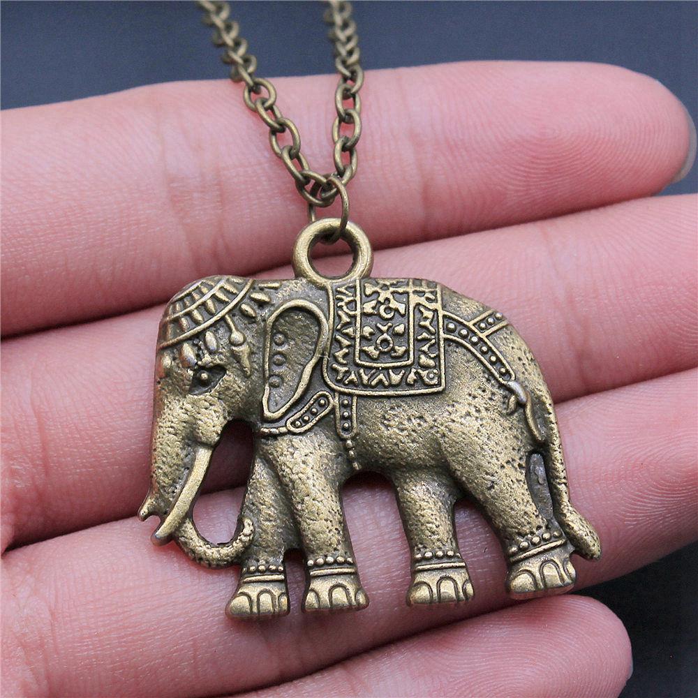 45cm Or 70cm Long Chain Necklace Elephant Kids' Jewelry Materials QN026