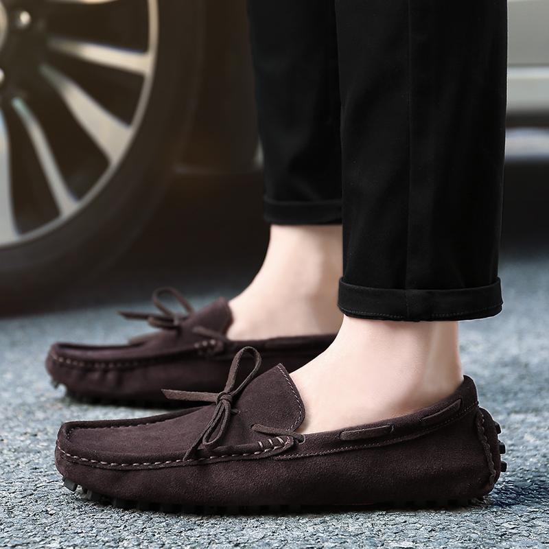 Golden Sapling Moccasins Man Loafers Comfortable Leisure Driving Flats Elegant Men's Casual Shoes Male Retro Shoes Party Loafers