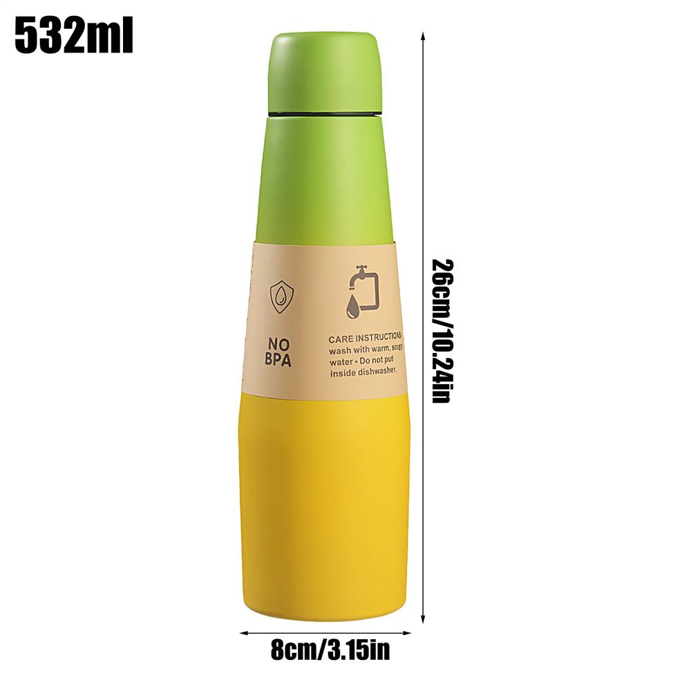 532ml Stainless Steel Water Bottles Vacuum Insulated Bottle Water Tumbler Leak Proof Tumbler Large Jug Drinking Cups
