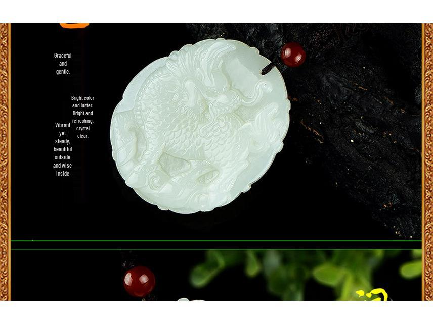 Hetian Jade Qilin Pendant with Certificate
