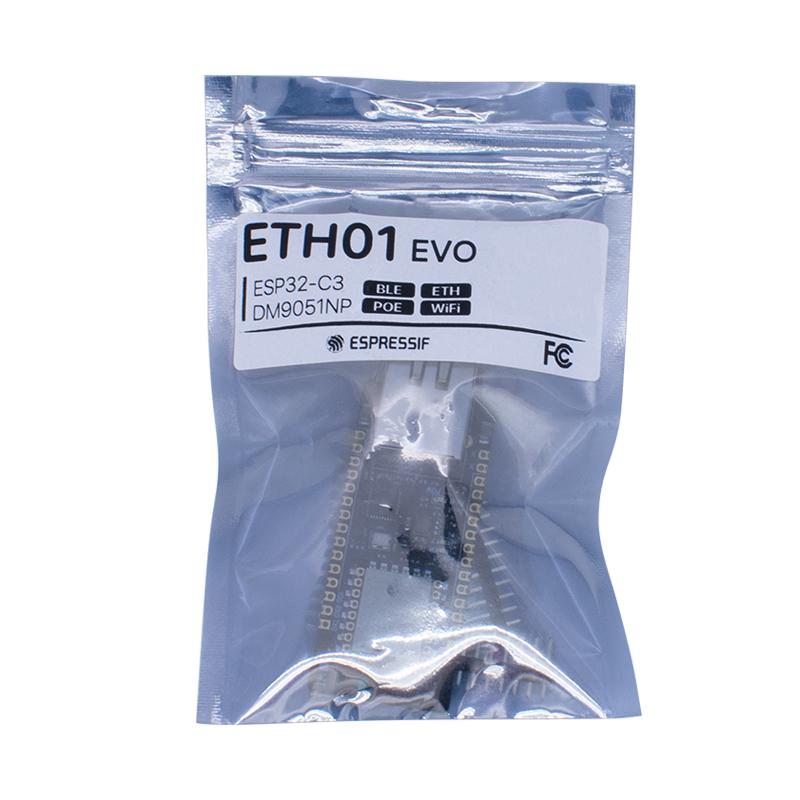 ETH01-EVO Enlightenment Display ESP32-C3 Module WIFI Bluetooth Ethernet 3 In 1 Internet of Things Gateway Updated WT32-ETH01