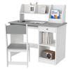 Two-Piece Kids Desk and Chair Set with Storage, for Ages 5-8 Years - Grey