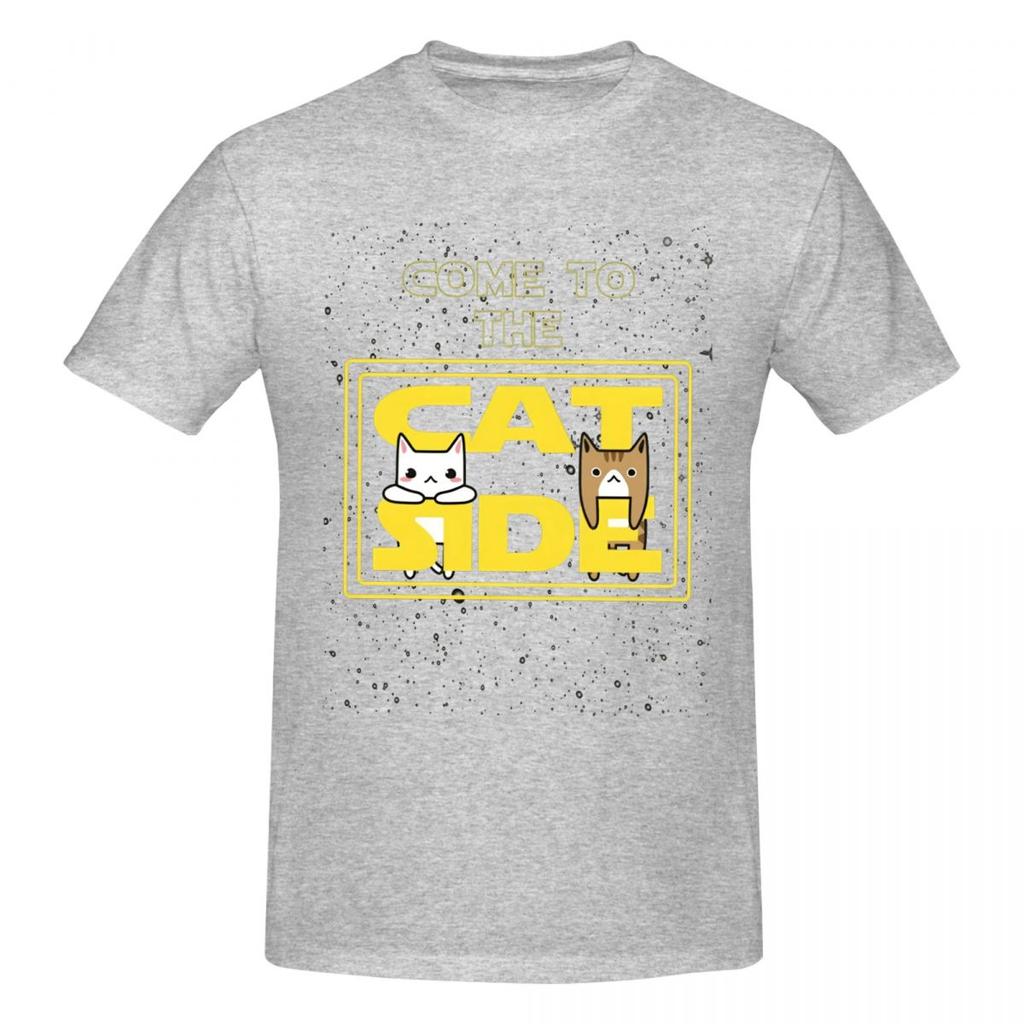Unisex Come To The Cat Side Vintage T Shirt Streetwear Oneck Cotton Tshirts