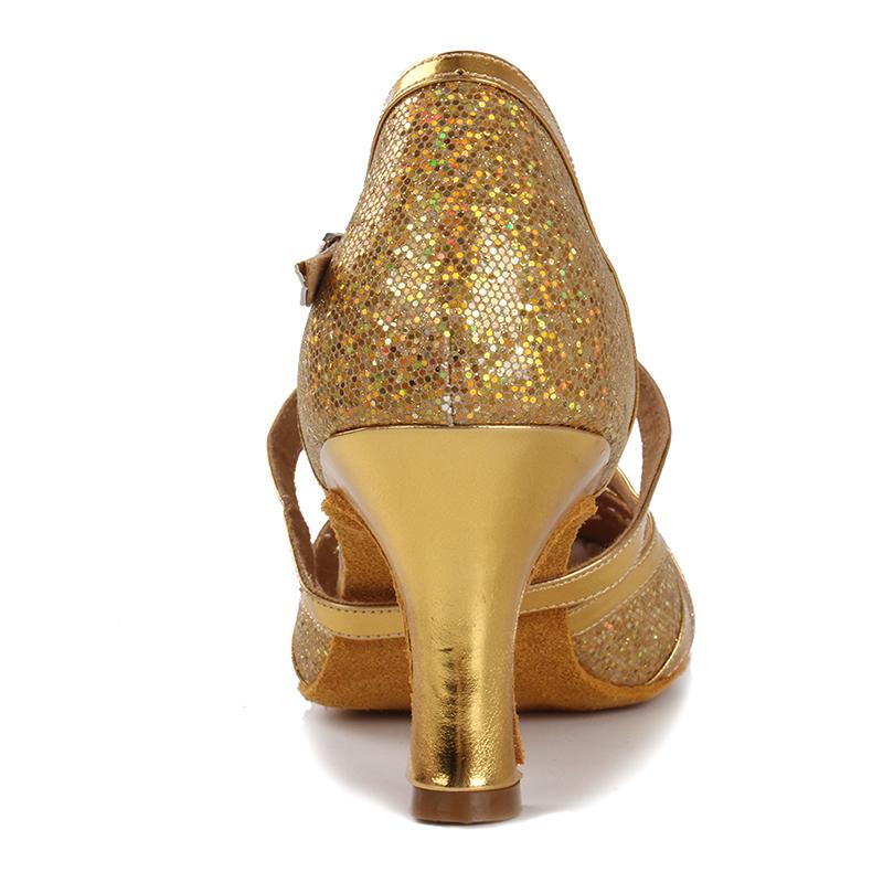 Dam glitter latin moderna sällskapsdansskor Karaktärsdansskor