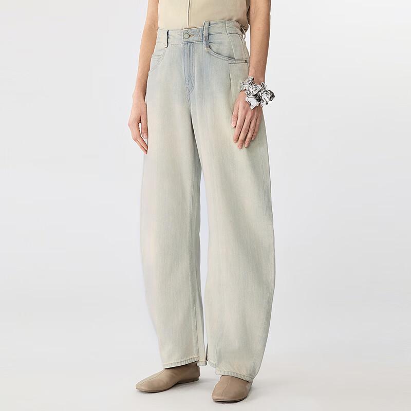 

JNBY 2025 Spring Loose Fit Denim Long Pants M