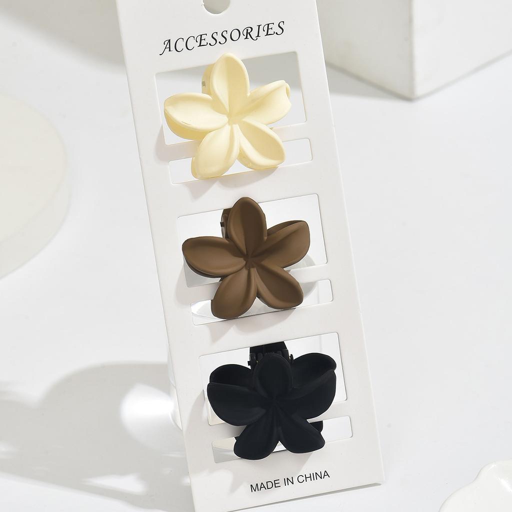 5Pcs/set Fashion Colorful Egg Flower Small Plastic Hair Claws For Women Girls Party Hair Accessories