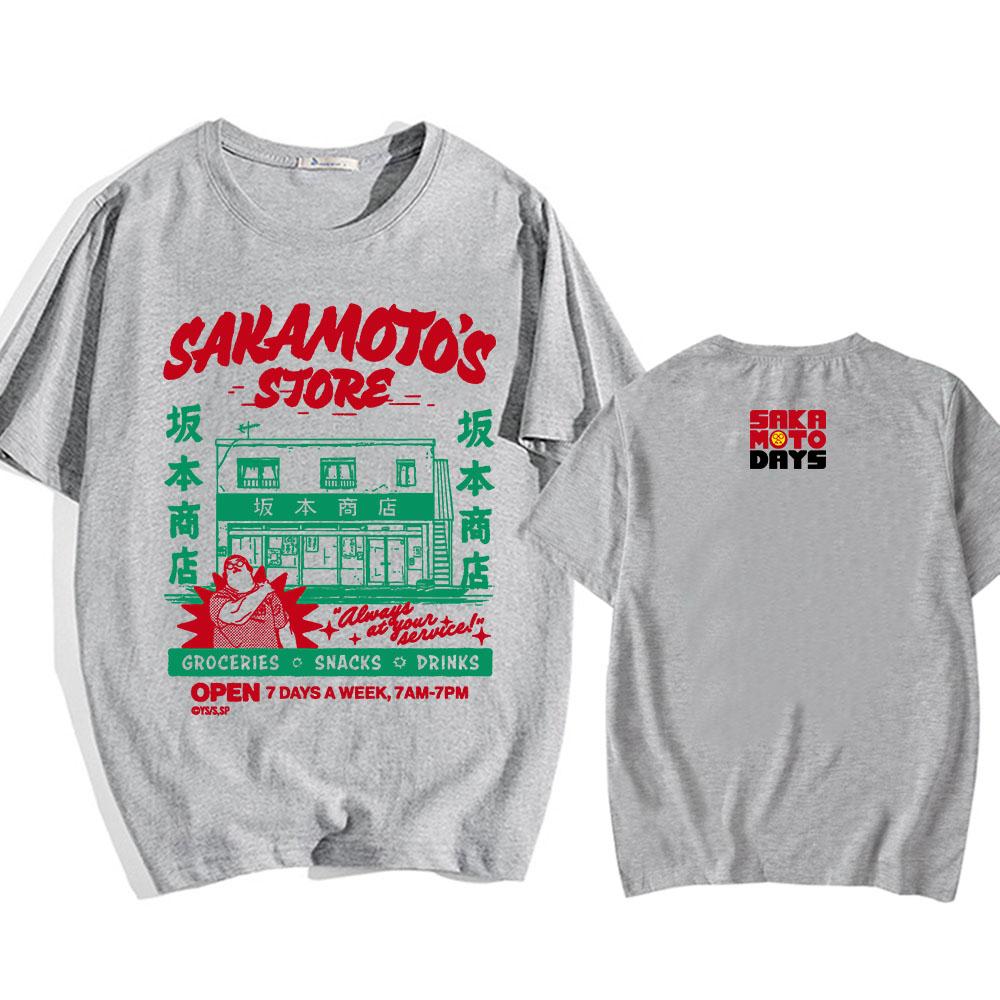 Sakamoto Days Manga Graphic Tshirts Short Sleeve Loose Cotton T-shirt Streetwear Unisex Casual O-neck Men/Women T Shirt Tops