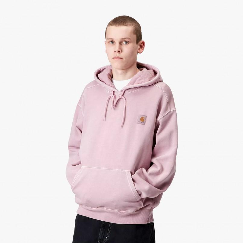 Carhartt WIP SS25 Hooded Nelson Sweatshirt Kangaroo Pocket Square Label Long Sleeve Sweatshirt Men Sweatshirt I029963-2P8-GD
