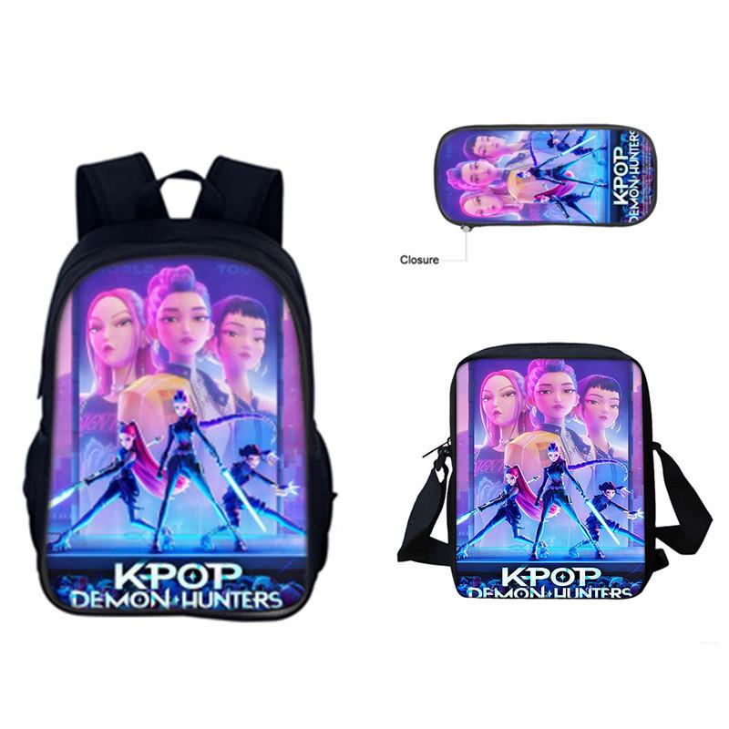 Set Zaino Kpop Hunterxhunter Con Poliestere Traspirante Per L'Uso Scolastico