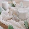 Semi-Sheer Gauze Table Runner Cheese Cloth Tablecloth Luxury Table Cover  Wedding Decor