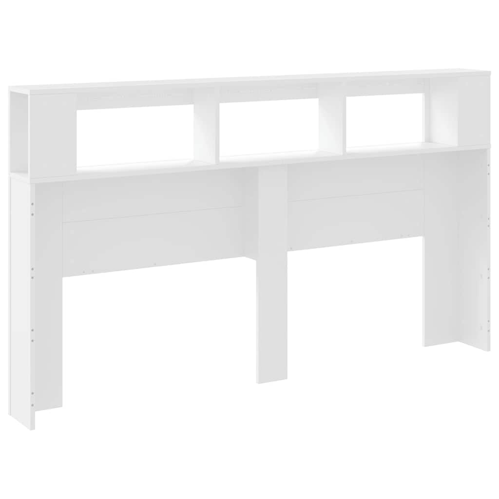 Vidaxl Testata Letto Con LED, Bianca, 180X18,5X103,5 Cm