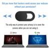 Slim Design Magnetic Slider Webcam Cover 10Pcs Plastic Privacy Protector for Laptop Tablet Pad Phone Desktop Camera