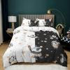 Panda Sengetøj Tegneserie Panda Printet Sengetøjssæt Til Børn Drenge Piger Mikrofiber Sødt Dyre Dynebetræk 2/3 Dele Fuld Størrelse