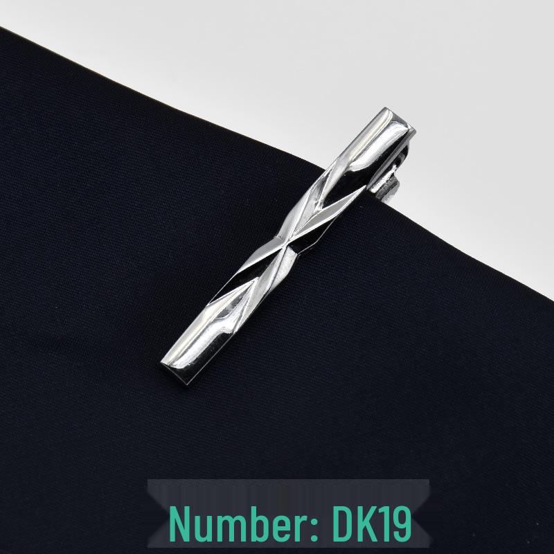 Men's 4cm Korean Style Silver Tie Clip - Suit & Shirt Accessory
