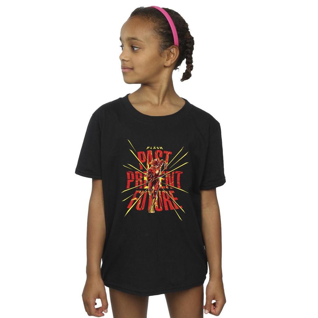 DC Comics Girls The Flash Past Present Future Cotton T-Shirt