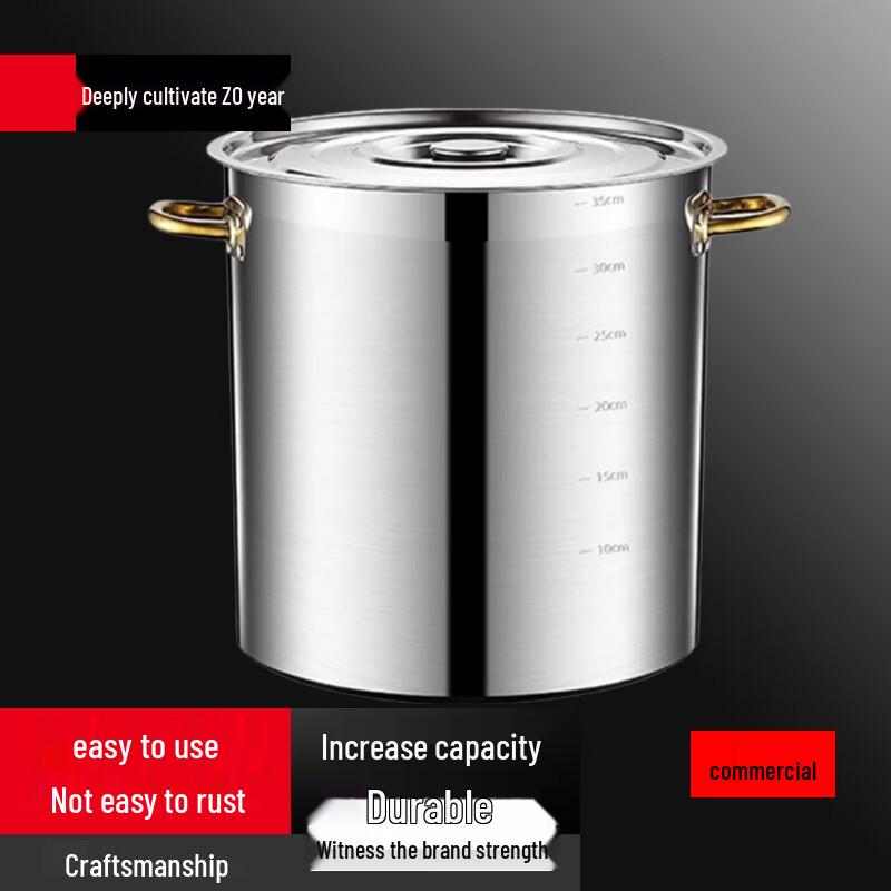 Commercial Stainless Steel 140L Induction Stock Pot