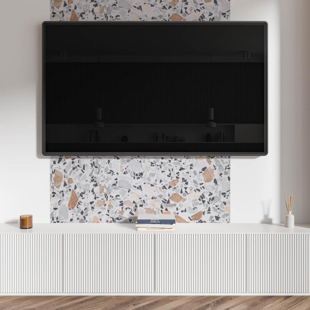 Self-adhesive Printed Vinyl Panel 120x60 cm Pattern with Stone Inserts