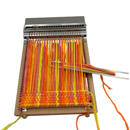 Kids Weaving Loom Beginner Weaving Loom Hand Weaving Mini Loom for Children Craft Projects Tapestry Scarf Coaster Making