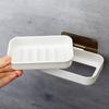 Double-layer Draining Soap Box Wall-mounted Soap BoxBathroom Seamless Adhesive Soap Box Soap Rack Soap Stand