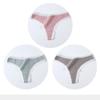 3 Pcs/Set Women Panties G-String Underwear Fashion Thong Sexy Cotton Panties Ladies G-string Soft Lingerie Solid Low Rise Panty