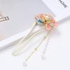 Peony Hairpin Tassel Hair Stick U Shape Hair Clip Chinese Style Ornament for Women Daily Hair Decoration Hairbows for Girls