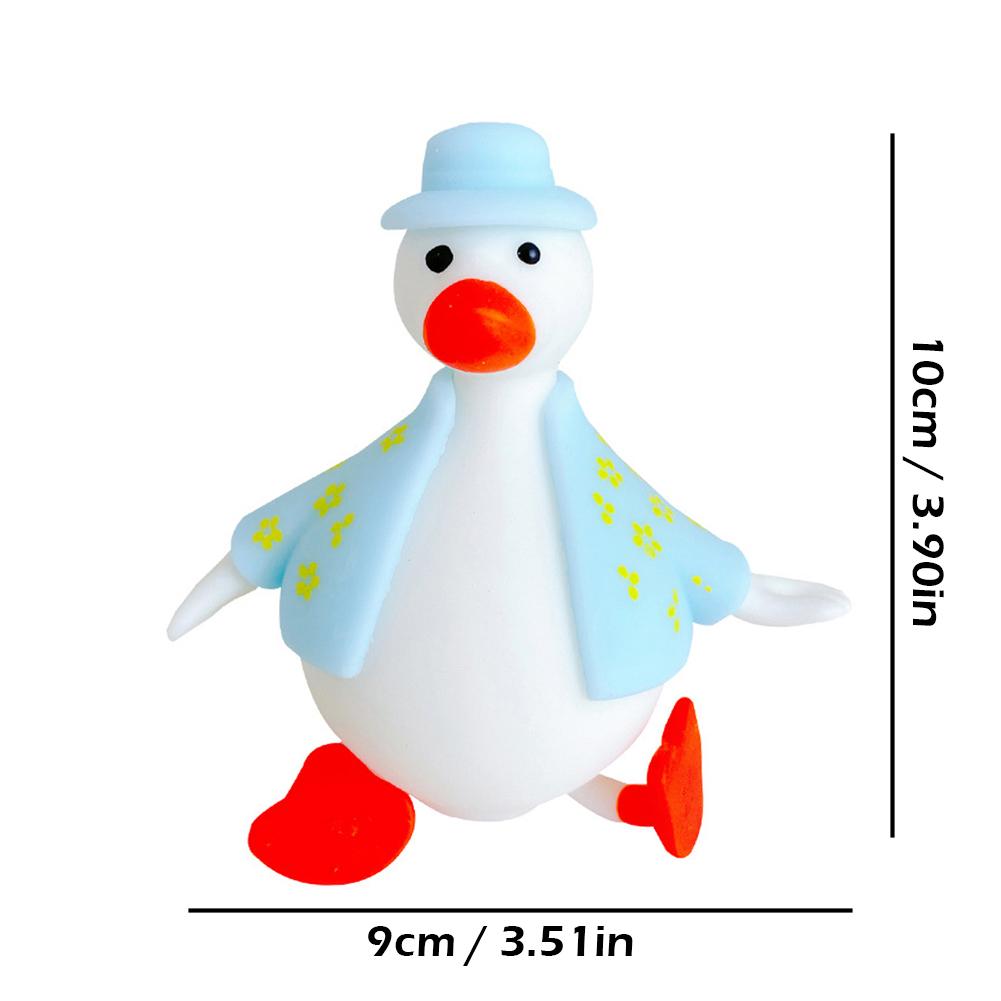 Dress Up Duck Squeeze Fun Toy To Vent Relieve Stress Cartoon Can Animal Funny Decompression Clo H7U3