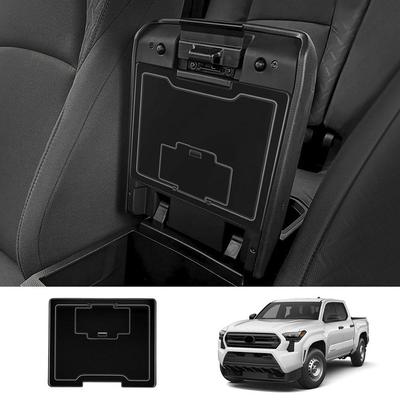 Center Console Hidden Box Organizer For Toyota For Tacoma 2024 Accessories Armrest Hidden Storage Box Secret Compartment Pr Q2H9