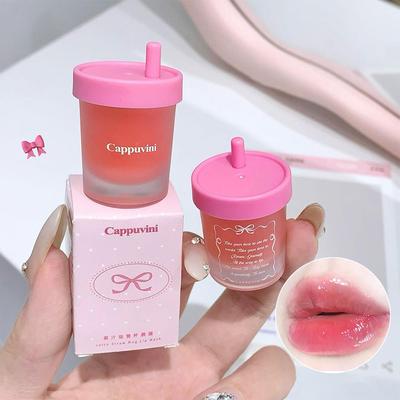 Brillo Labial Nutritivo e Hidratante Embalaje Vaso de Zumo Reduce Líneas Labiales Bálsamo Labial Cuidado Labial