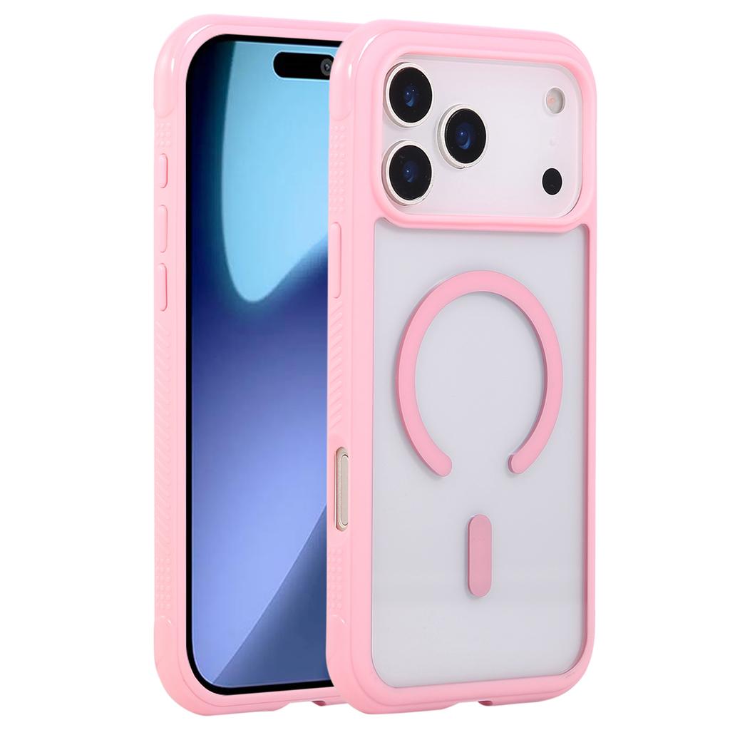 For iPhone 17 Pro Case Compatible with MagSafe TPU+PC Transparent Protective Phone Cover