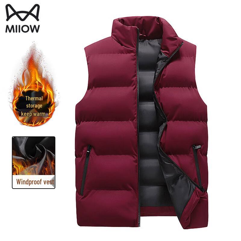 

Мужской теплый флисовый жилет со стойкой 5XL