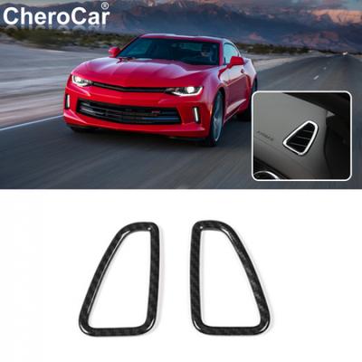 Carbon Fiber Center Dashboard Side Air Vent Outlet Trim for Chevrolet Camaro 17+